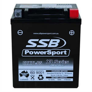 0 021 Cbm: SSB Motorcycle And Powersports Battery - RTX7L-BS (YTX7L-BS)