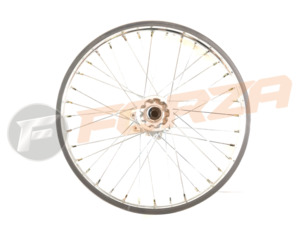 FORZA 21 inch Front Disc Wheel with Rim Lock - Alloy Silver Rim