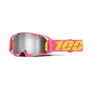 **100% ARmatic Adult MX Goggle Snakpak w Silver Flash Mirror Lens