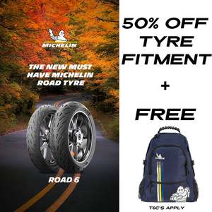 **MICHELIN 19 inch Road 6 ZR Radial 59W Front Road Tyre 110/80-19