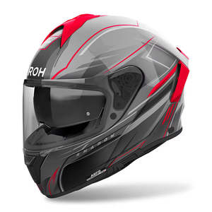 0 03 Cbm: **AIROH Spark 2 - Graphics - Gloss Red