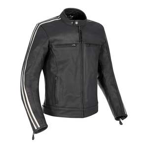 0 06 Cbm: Oxford Bladon Leather Jacket - Black