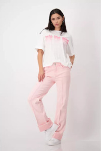 Tops & Shirts: Monari Dames Tee - Off White