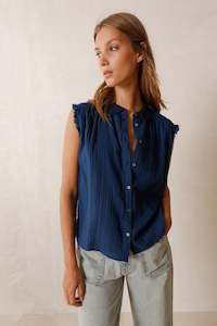 Indie & Cold Lore Fringed Shirt