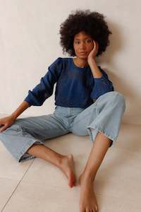 Indie & Cold Double-Gauze Blouse