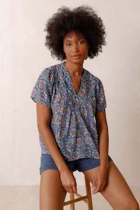 Tops & Shirts: Indie & Cold Block Print Blouse