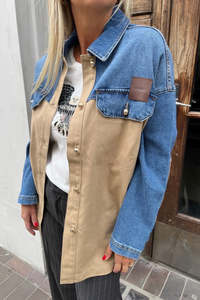 Mos Mosh Alia Mix Denim Shirt