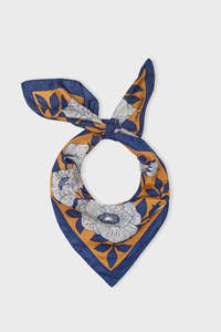 Accessories: Nice Things Camelia Silk Scarf