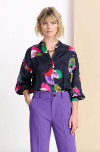 Pom: POM Amsterdam Violets Printed Blouse