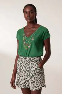 Leon And Harper: Leon & Harper Tonton Spring Tee Shirt - Green