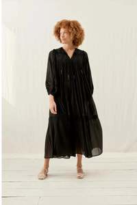 Louise Misha: Louise Misha Gypsy Dress Black