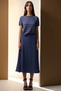 Pol: POL Sable Striped Tee Blue/Gold