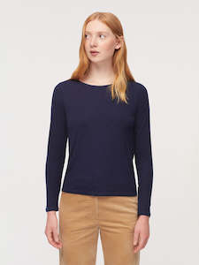 Nice Things Paloma Basic Wool T Shirt Navy