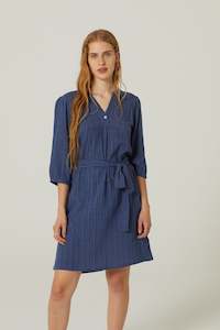 Nice Things: Nice Things Textured Yoke Dress