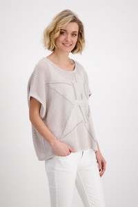 Monari: Monari Lurex Ajour Top