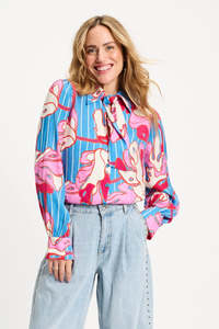 POM Urban Flora Striped Blouse