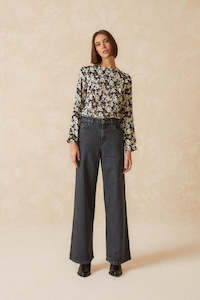 Denim: Indie & Cold Wide Leg Denim Jeans