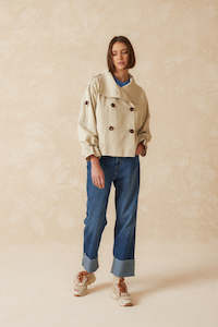 Coats Jackets: Indie & Cold Trench Coat - Beige