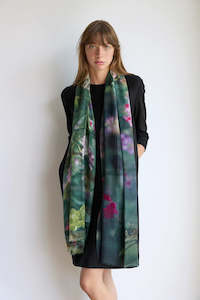 Accessories: GOOD & CO Orchid Jungle Wool Scarf