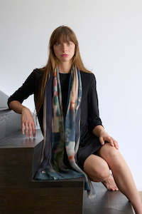 Accessories: GOOD & CO Monorail Views Wool Scarf