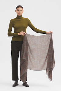 Accessories: Nice Things Woodgrain Scarf