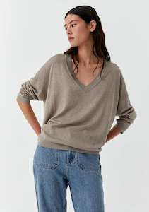 Sweaters Knitwear: Morrison Skye Knit Pullover Sand
