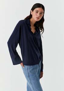 Morrison Skye Knit Polo Navy