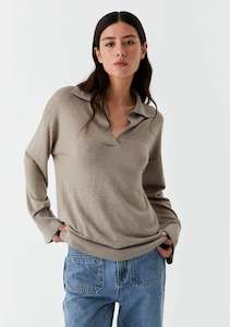 Morrison: Morrison Skye Knit Polo Stone
