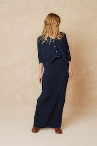 Indie & Cold Short Sleeve Knitted Cardigan - Marino