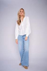 Denim: Mos Mosh Dara Vintage Jeans - Light Blue