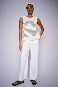 Mos Mosh Aubin Short Sleeve Stripe Knit