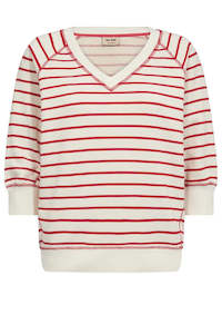 Sweaters Knitwear: Mos Mosh Maggie Short Sleeve Sweatshirt -  Red