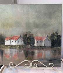 ''Tuscany First Light''-original painting by Linda Haines