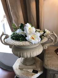 Vintage Cast Iron French Urn