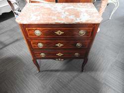 Pink Marble Top Drawers
