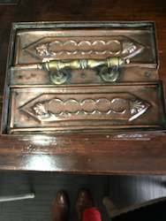 Antique French Copper Money box