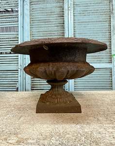 View All Available Antiques: 19th Century Cast Iron Jardinière's - large