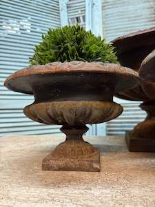 19th Century French Cast Iron Jardinières - petite