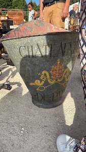 Chateauneuf Du Pap Metal Harvest Basket