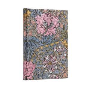 Frontpage: Morris Pink Honeysuckle Midi Lined Hardcover Journal