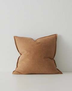 Blankets Throws Cushions: Weave | Fiore Cushion - Ochre