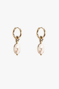Taupe Star Earring | Gold