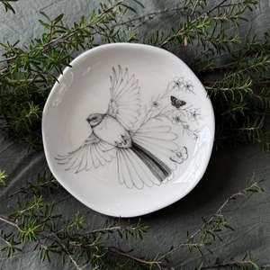Trinket Dish | Come Fly with Me - Piwaiwaka/Fantail