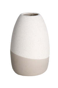 Decor: Livia Speckled Vase - Off White