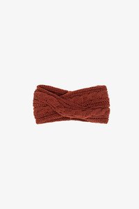 Cable Knit Cross Ear Warmer