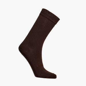Woman Merino Wool Crew Socks | Cacao