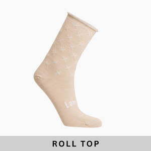 Woman Merino Roll Top Sock | Mushroom