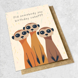 Art Stationery: Did someone say birthday cake??? | Large Luxe Card