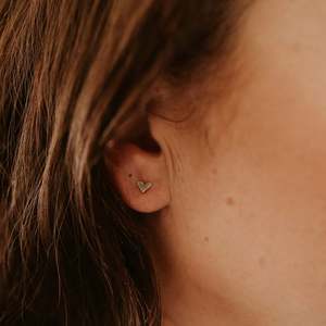 Earrings: Mini Heart Studs