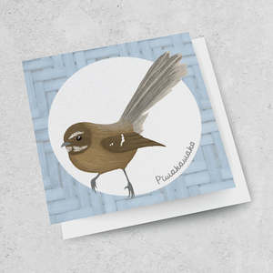 Art Stationery: Birds of Aotearoa Card | Pīwakawaka